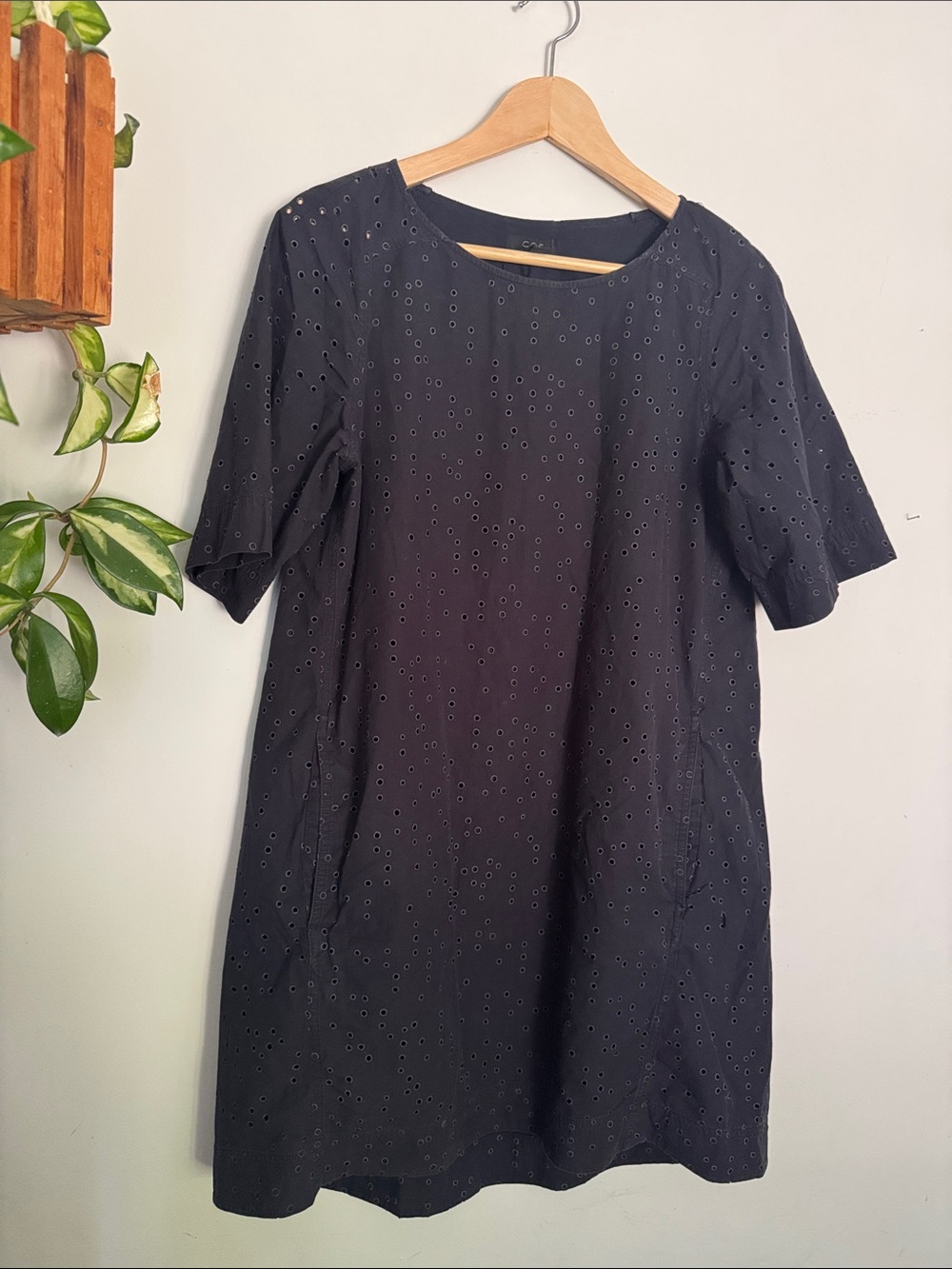 COS Eyelet Short Sleeve Dress